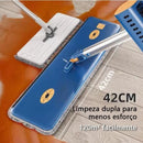 Esfregão Mop Mágico em Microfibra 360° com Balde Dobrável