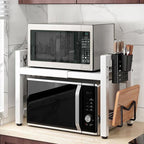 Organizador de Cozinha 2 em 1 com Prateleira para Micro-ondas e Condimentos