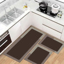 Kit com 3 Tapetes para Casa e Cozinha Antiderrapante Absorvente Premium