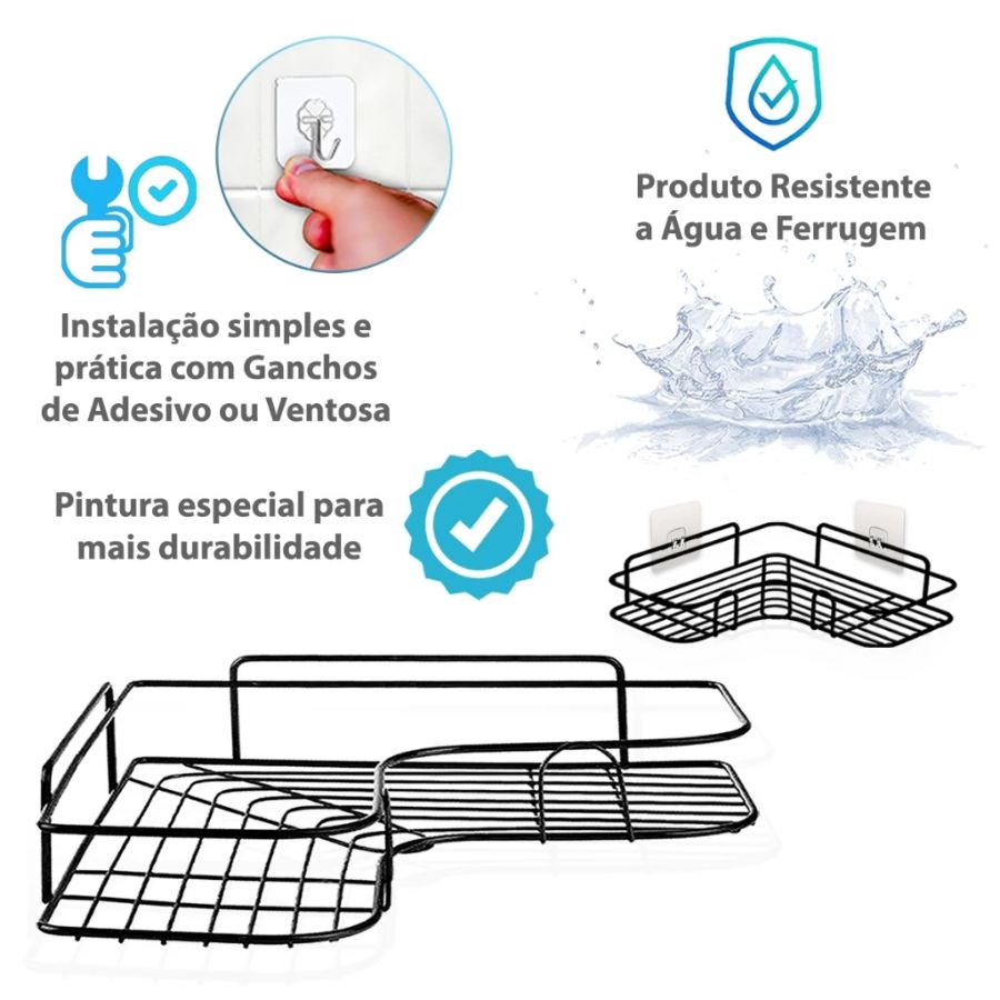 Prateleira Multiuso para Banheiro - COMPRE 1 LEVE 2