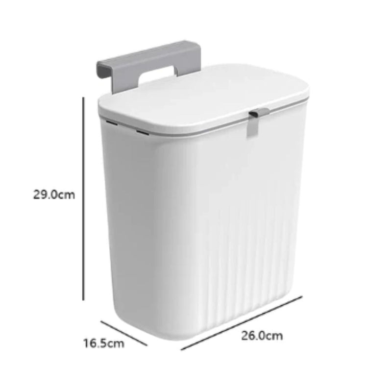 Lixeira Suspensa Multiuso 9L Cozinha e Banheiro – Compre 1 Leve 2