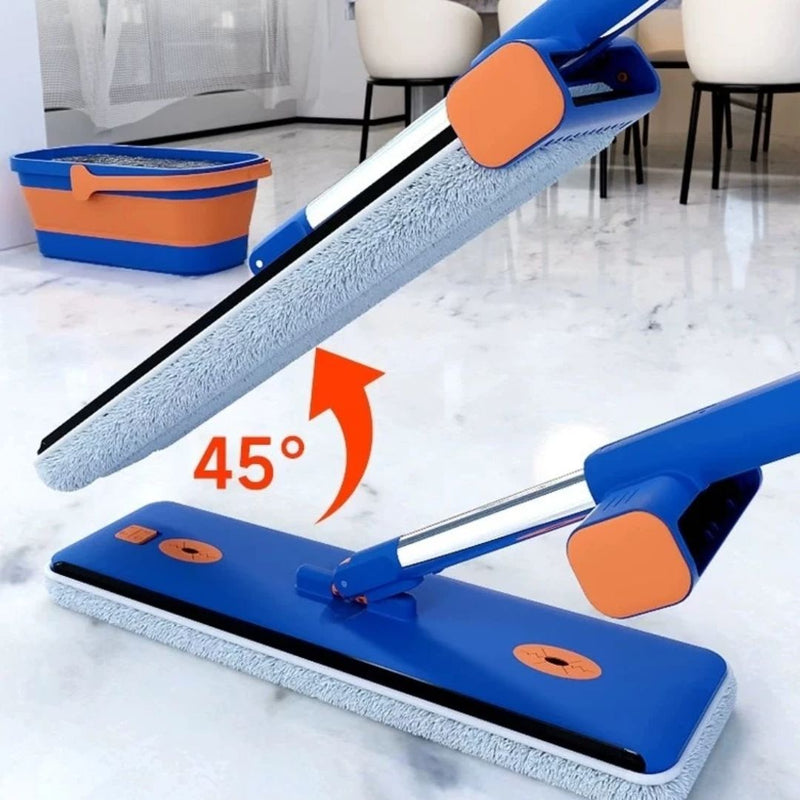 Esfregão inteligente 360° com Balde Dobrável + Brinde Exclusivo
