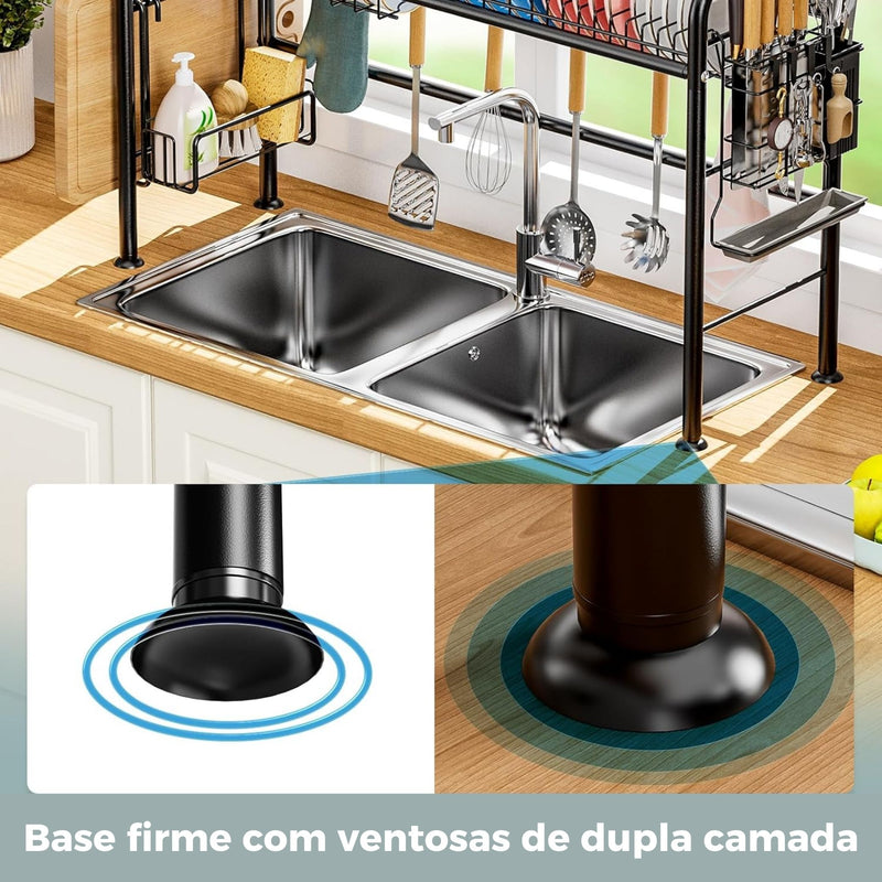 Escorredor de Louças Suspenso em Aço Inox