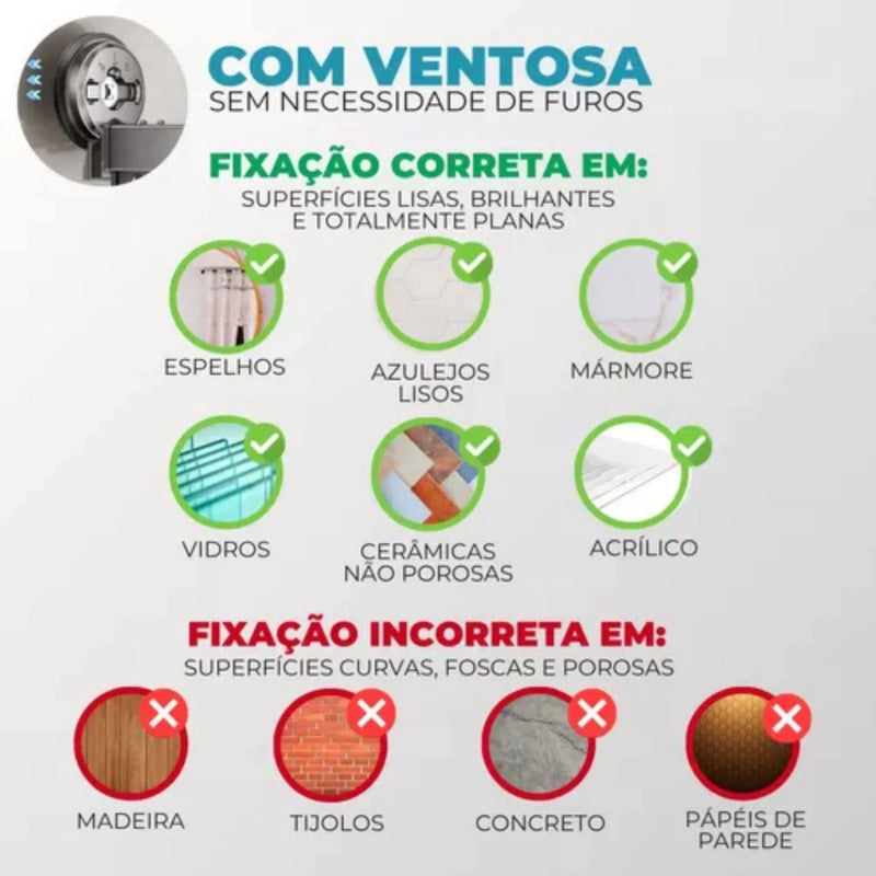 Cabideiro Varal Extensível Dobrável sem Furos