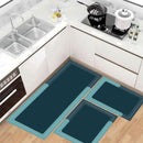 Kit com 3 Tapetes para Casa e Cozinha Antiderrapante Absorvente Premium