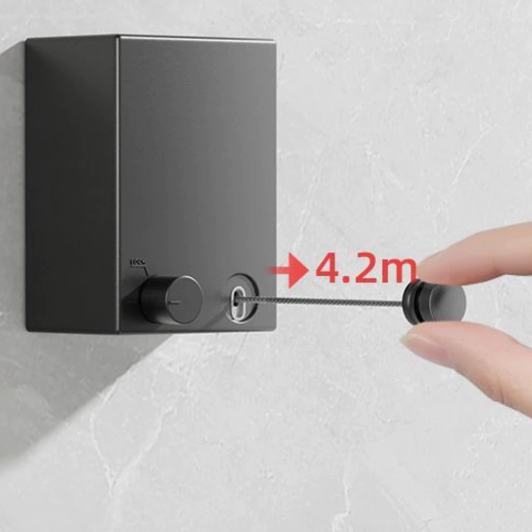Varal Retrátil Invisível em Aço Inox