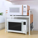 Organizador de Cozinha 2 em 1 com Prateleira para Micro-ondas e Condimentos