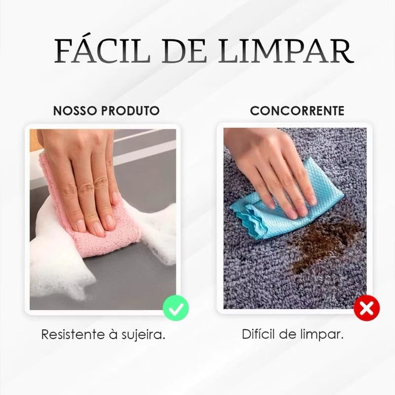 Kit 2 Tapetes Premium - Para Casa e Cozinha Antiderrapante Absorvente