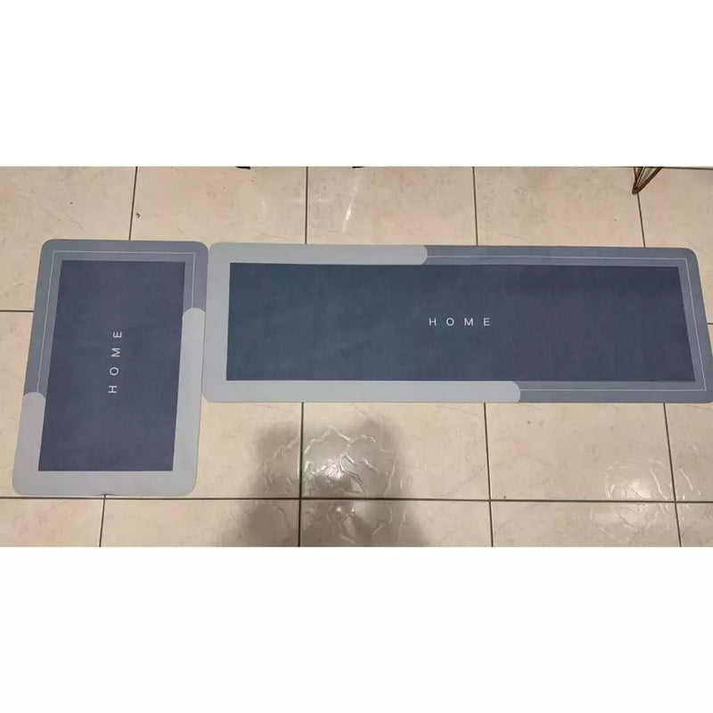 Kit 2 Tapetes Estampa - Para Casa e Cozinha Antiderrapante Absorvente