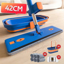 Esfregão Mop Mágico em Microfibra 360° com Balde Dobrável