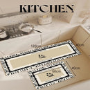 Kit 2 Tapetes Estampa - Para Casa e Cozinha Antiderrapante Absorvente