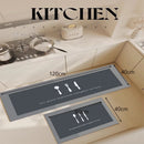 Kit 2 Tapetes Premium - Para Casa e Cozinha Antiderrapante Absorvente