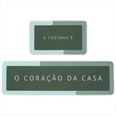 Kit 2 Tapetes Premium - Para Casa e Cozinha Antiderrapante Absorvente