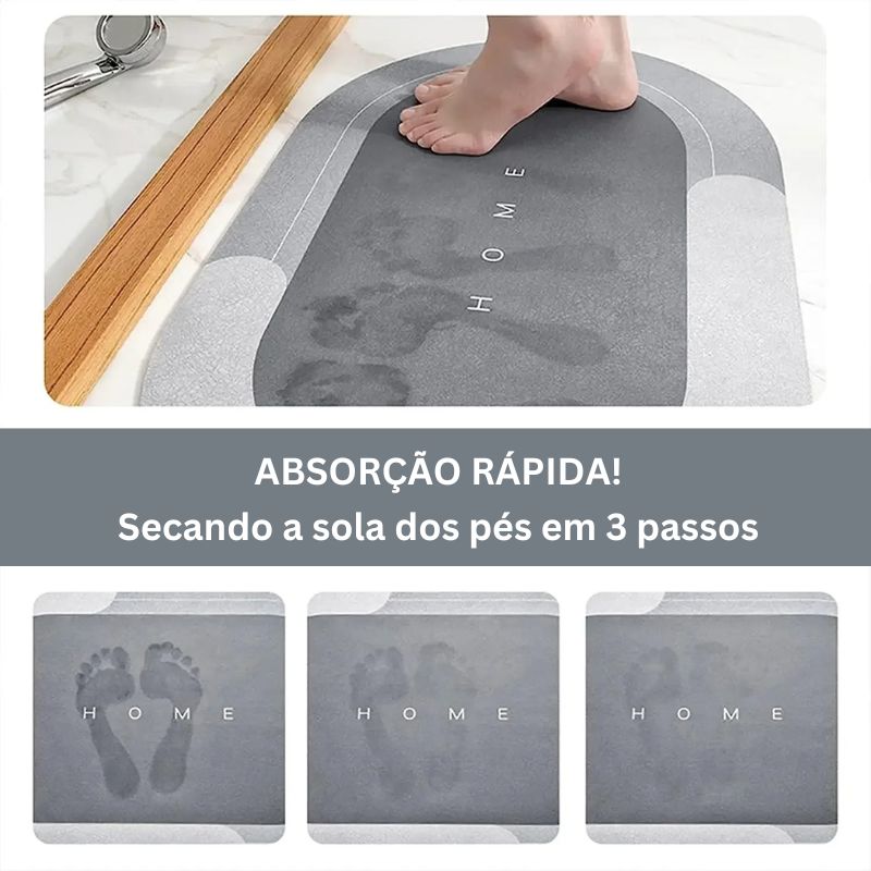 Tapete Antiderrapante para Banheiro Super Absorvente Premium